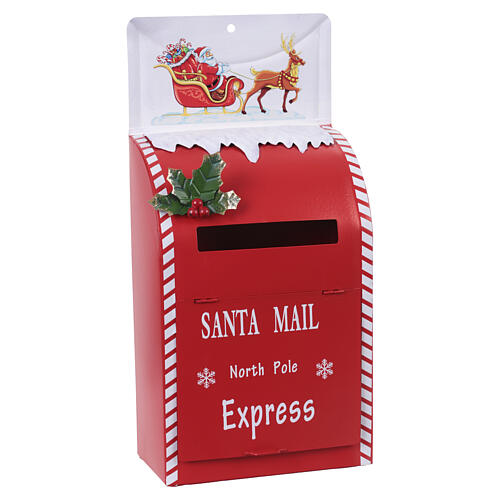 Tabletop Santa Claus mailbox, 16x8x4 in 6