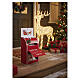 Tabletop Santa Claus mailbox, 16x8x4 in s4
