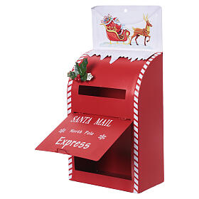 Cassetta postale da tavolo Babbo Natale 20x10x40 cm