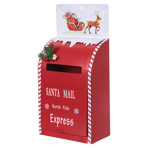 Cassetta postale da tavolo Babbo Natale 40x20x10 cm 1
