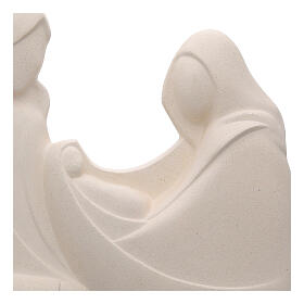 Wandrelief „Heilige Familie in Harmonie“ aus Schamotte – 35 × 30 cm, Centro Ceramiche Ave