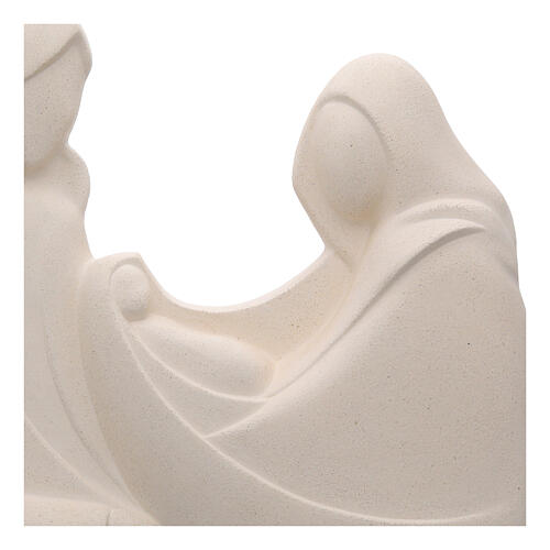 Wandrelief „Heilige Familie in Harmonie“ aus Schamotte – 35 × 30 cm, Centro Ceramiche Ave 2