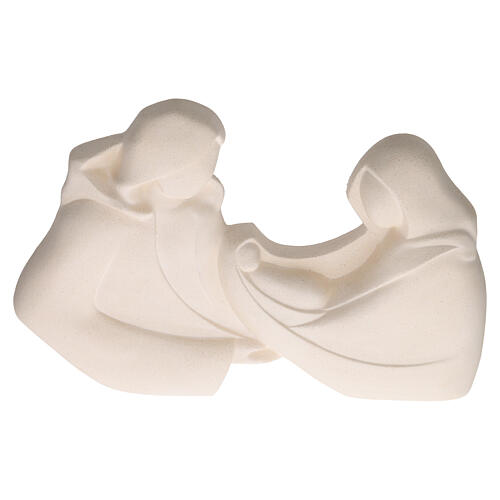 Baixo-relevo de cabeceira Sagrada Família Armonia em argila refratária Ceramica Centro Ave 35x30 cm 4