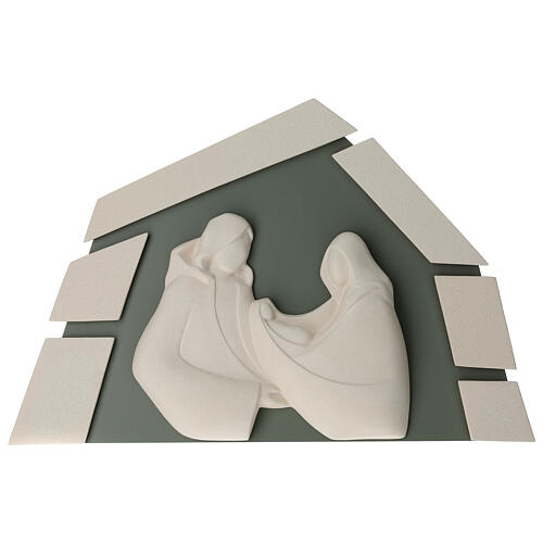Capoletto Santa Famiglia Armonia capanna salvia argilla refrattaria Ceramica Centro Ave 70x45 cm 1