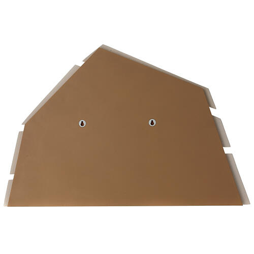 Bed Headpiece Stylized Holy Family Harmony Hazelnut Stable in  Ceramic Centro Ave Refractory Clay, 70x45 cm 4