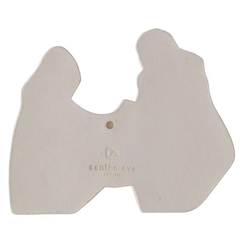 Sacra Famiglia Armonia in argilla refrattaria Ceramica Centro Ave 20x15 cm 3