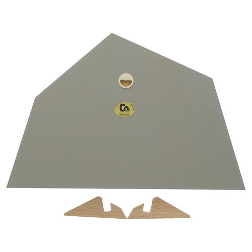 Sacra Famiglia Armonia sfondo salvia argilla refrattaria Ceramica Centro Ave 30x20 cm 3