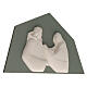 Sacra Famiglia Armonia sfondo salvia argilla refrattaria Ceramica Centro Ave 30x20 cm s2