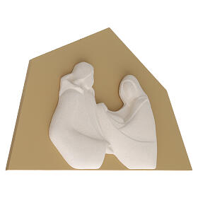 Sagrada Família "Armonia" fundo cor avelã argila refratária Centro Ave 30x20 cm