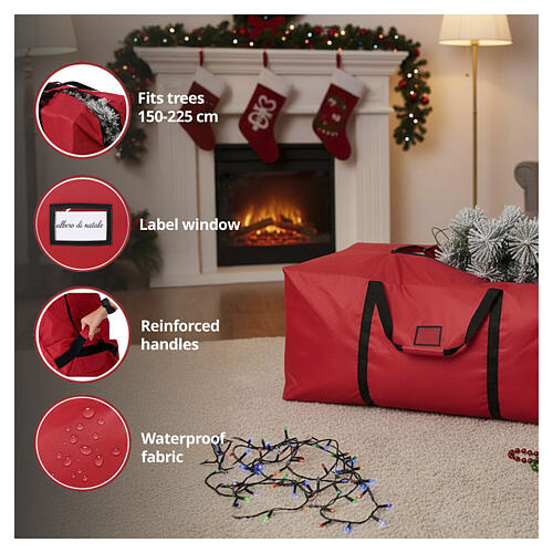 Bolsa para árvore de Natal 115x40x50 cm 2