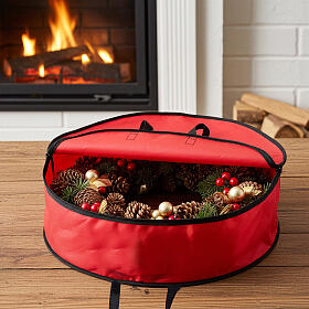 Sac de rangement pour couronne de Noël 60x20 cm