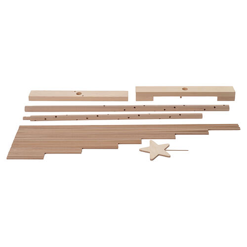 Xmas3 natural wood Christmas tree, 95 in 4