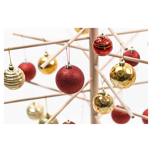 Xmas3 natural wooden Christmas tree of 75 in 4