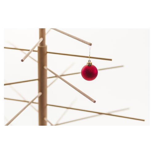 Xmas3 natural wooden Christmas tree of 75 in 6