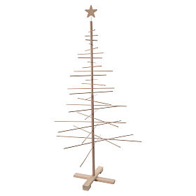 Árbol de Navidad Xmas3 de madera natural decorativa 190 cm