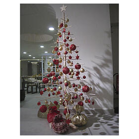 Árbol de Navidad Xmas3 de madera natural decorativa 190 cm