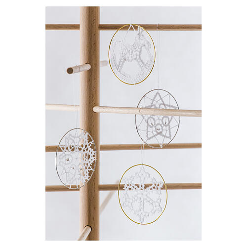 Árbol de Navidad Xmas3 de madera natural decorativa 190 cm 8