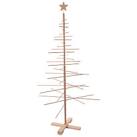 Sapin de Noël Xmas3 en bois naturel décoratif 190 cm
