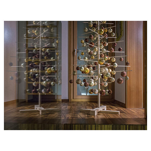 Sapin de Noël Xmas3 en bois naturel décoratif 190 cm 7