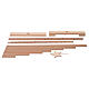 Albero di Natale Xmas3 in legno naturale decorativo 190 cm s3
