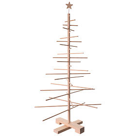 Sapin de Noël Xmas3 en bois naturel 125 cm