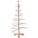 Albero Natalizio Xmas3 realizzato in legno naturale 125 cm s2