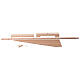 Albero Natalizio Xmas3 realizzato in legno naturale 125 cm s3
