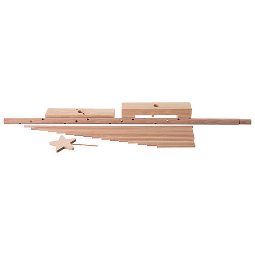 Xmas3 handcrafted natural wood Christmas tree, 30 in 3