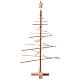 Xmas3 Albero di Natale artigianale in legno naturale 75 cm s2