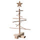 Xmas3 natural wood Christmas tree with essential style, 18 in s1