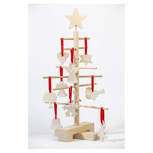 Albero di Natale Xmas3 in legno naturale dallo stile essenziale 45 cm 4