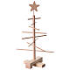 Albero di Natale Xmas3 in legno naturale dallo stile essenziale 45 cm s1