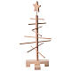Albero di Natale Xmas3 in legno naturale dallo stile essenziale 45 cm s2