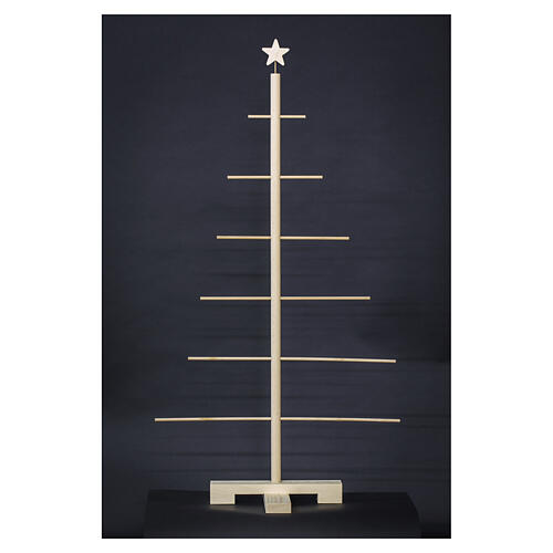 Xmas3 Christmas tree with fixed horizontal wooden branches, 50 in 6