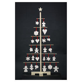 Árbol de Navidad Xmas3 con ramas horizontales fijas de madera natural 125 cm