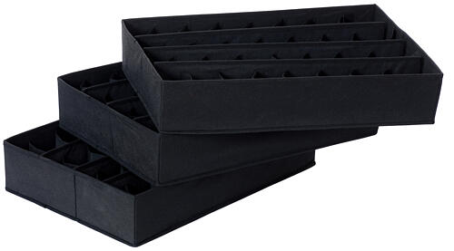 Sac à boules de Noël 96 compartiments 6-10 cm tissu 60x40x35 cm pliable 8