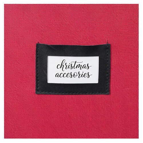 Borsa porta palline di Natale 96 scomparti 6-10 cm tessuto 60x40x35 cm ripiegabile 10