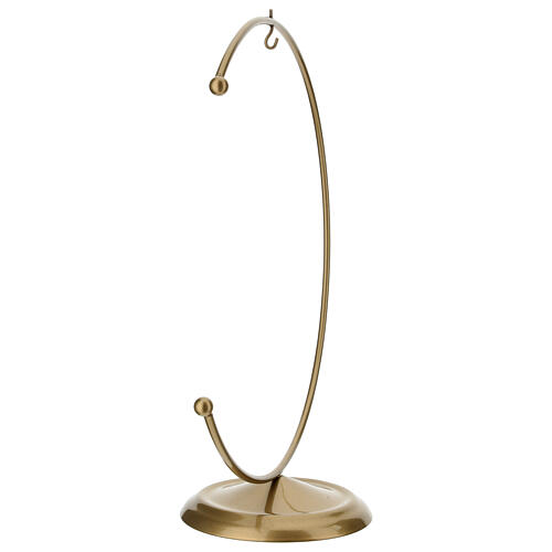 Gancio a mezzaluna oro per pallina 150mm 4