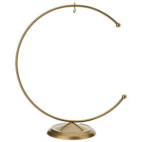 Gancho meia-lua dourado para bola de 150 mm