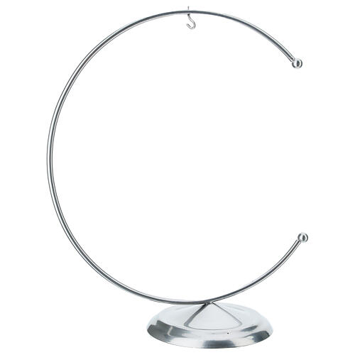 Gancho de meia lua prateado para bola de 150 mm 1