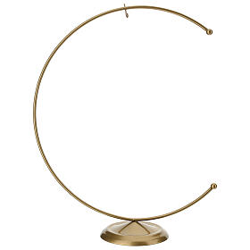 Christmas Ornament Holder Golden Crescent for 200mm Ball