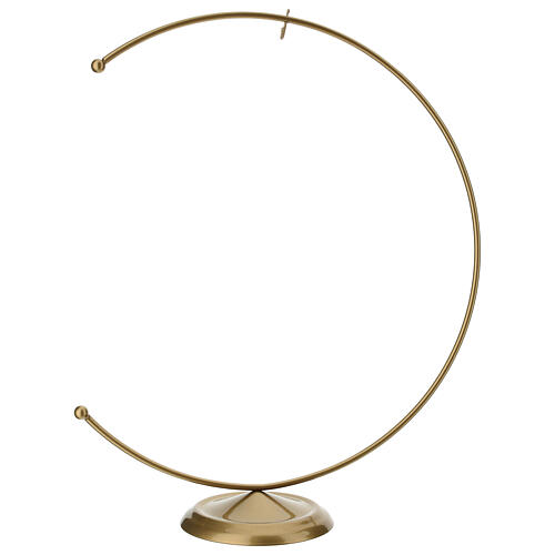 Christmas Ornament Holder Golden Crescent for 200mm Ball 3