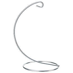 Crochet argent pour boule 100 mm