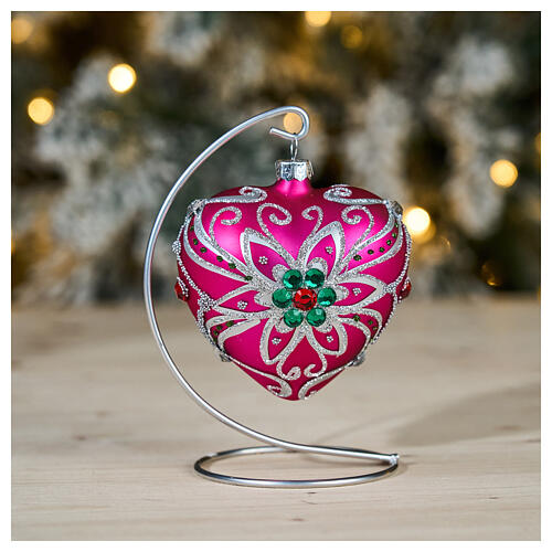 Crochet argent pour boule 100 mm 2