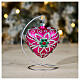 Silver Christmas Ornament Holder for 100mm ball s2