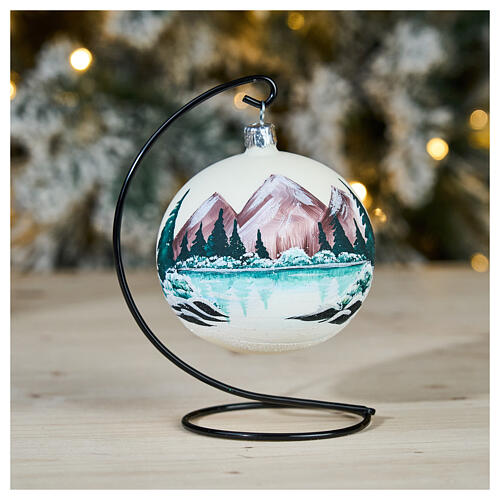 Black Christmas Ornament Holder for 100mm Ball 2