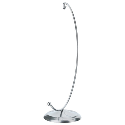 Gancio a mezzaluna argento per pallina 200mm 4