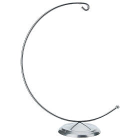 Silver Half-Moon Christmas Ornament Holder for 200mm Ball