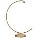 Gold half-moon hook for 8-inch Christmas bauble s1