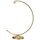 Gold half-moon hook for 8-inch Christmas bauble s3